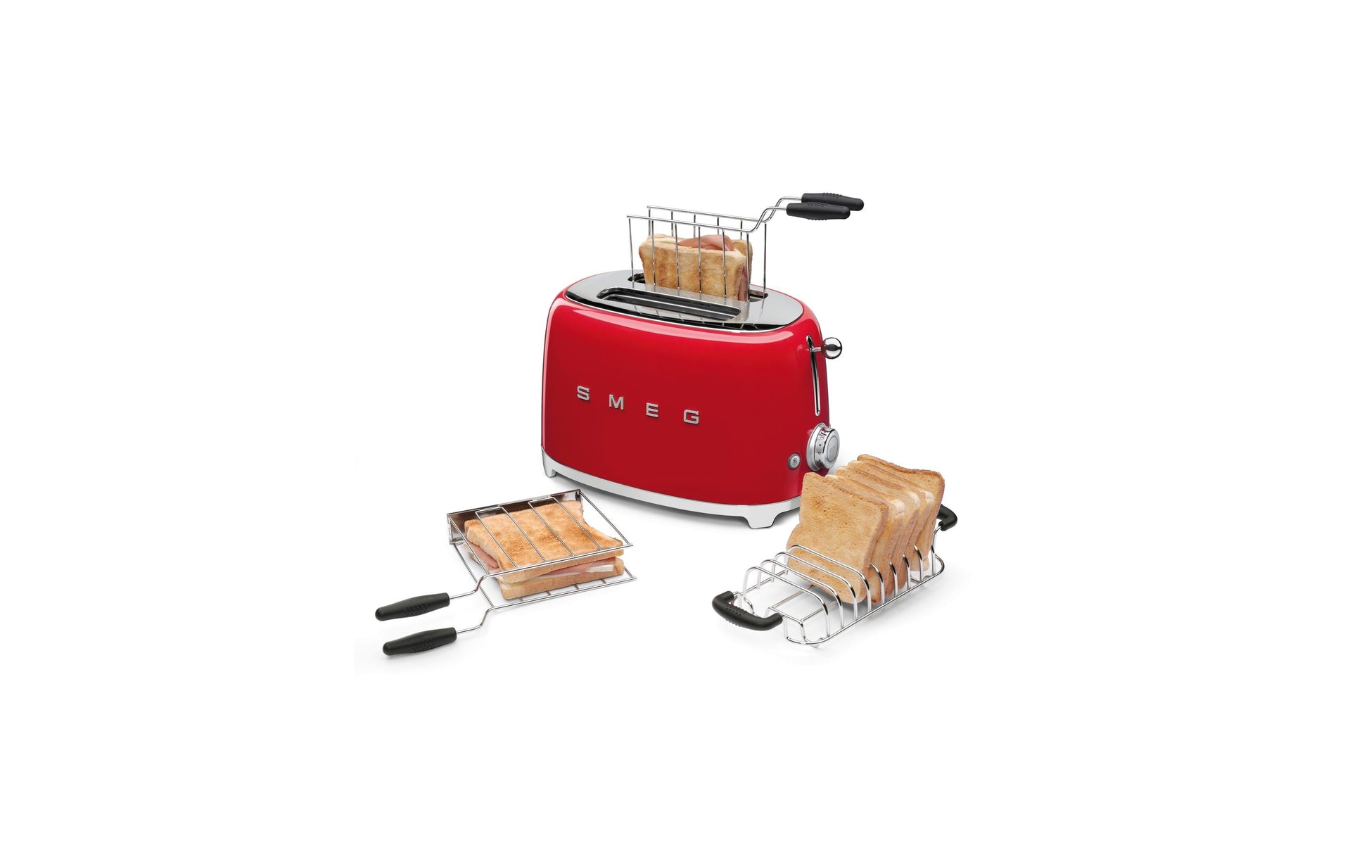 Smeg Röstaufsatz, Langschlitz, Edelstahl – für Smeg 2-Schlitz Toaster