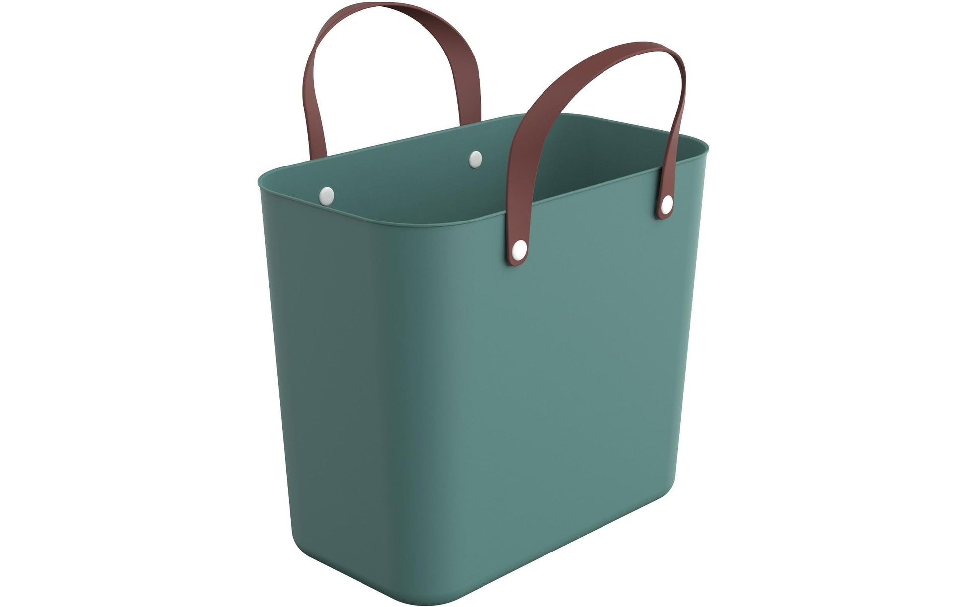 Rotho Einkaufstasche Multibag Style Albula – 25 l – 40 × 43 × 23,5 cm – Kunststoff – Mistelgrün