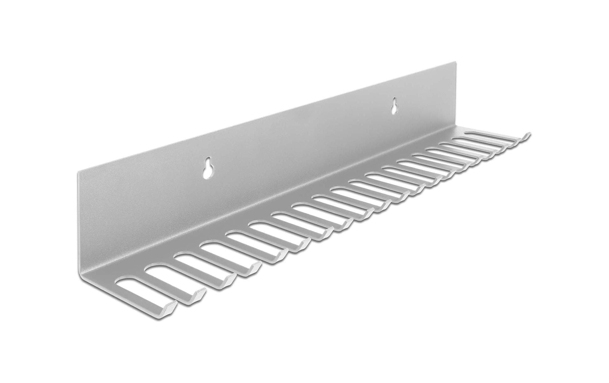 DeLOCK Kabelhalter, Wandmontage, Ø bis 8 mm – Grau