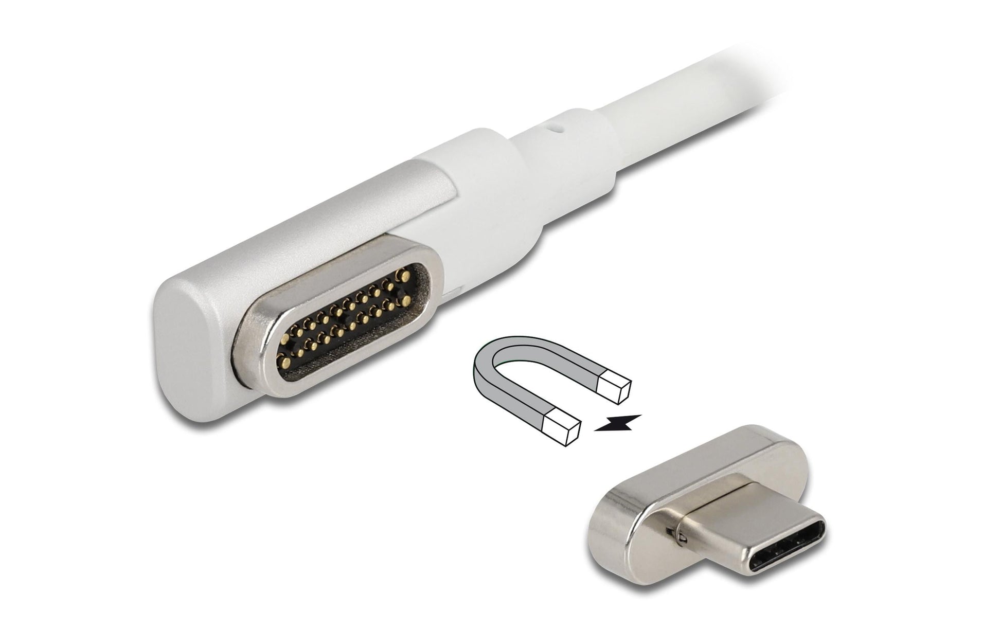 DeLOCK HDMI Typ A auf USB-C Kabel – USB 3.2 Gen 2 – 1,2 m – 4K/60 – Abgewinkelt, Thunderbolt 3 kompatibel