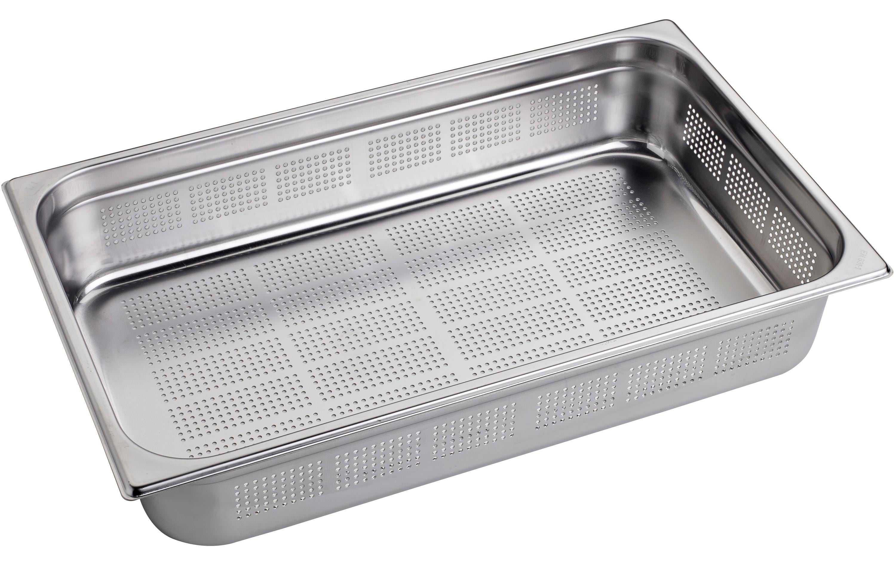 Inox GN-Behälter – gelocht, 10 cm