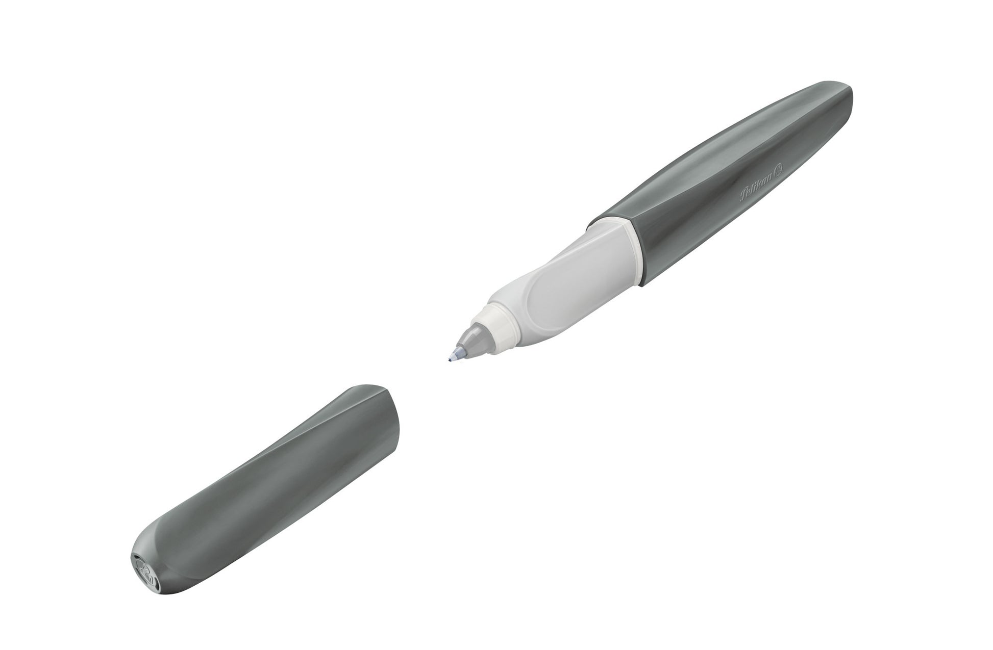 Pelikan Twist eco – Tintenroller, 0,3 mm, blau, Kunststoff (recycelbar), grau