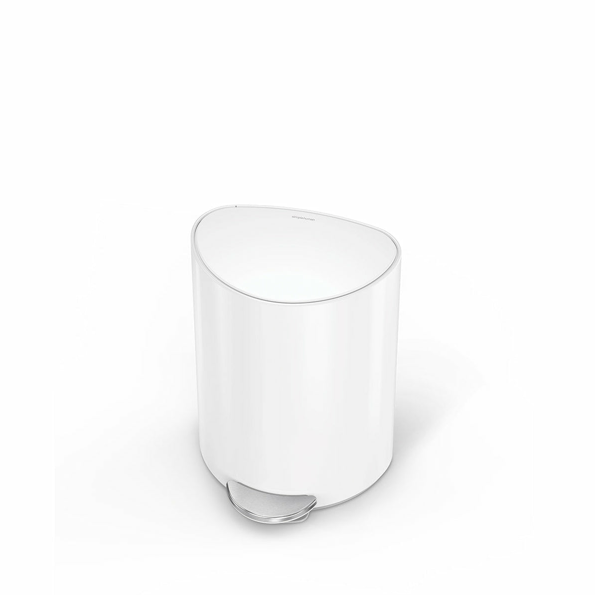 simplehuman Papierkorb – 6 l – Edelstahl – B × H × T 280 × 370 × 200 mm