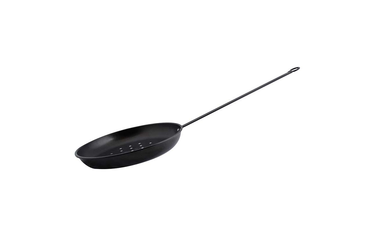 Esschert Design Fonduepfanne – Ø 27 cm, Karbonstahl, Schwarz