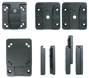 Brodit Montageadapter, AMPS-Standard, 2 weiblich, 1 männlich – Schwarz