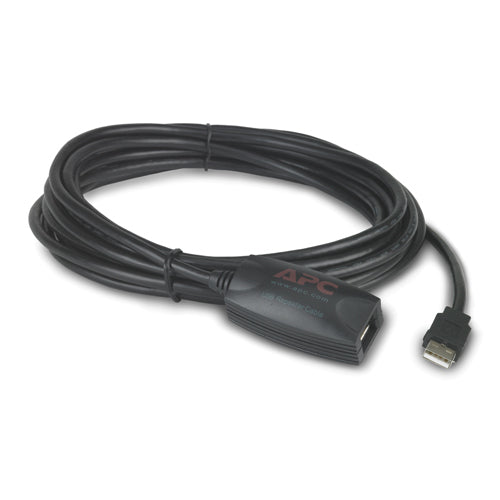 APC USB-A Verlängerungskabel (Stecker auf Buchse) – 5 m – aktiv, arretierend – Schwarz
