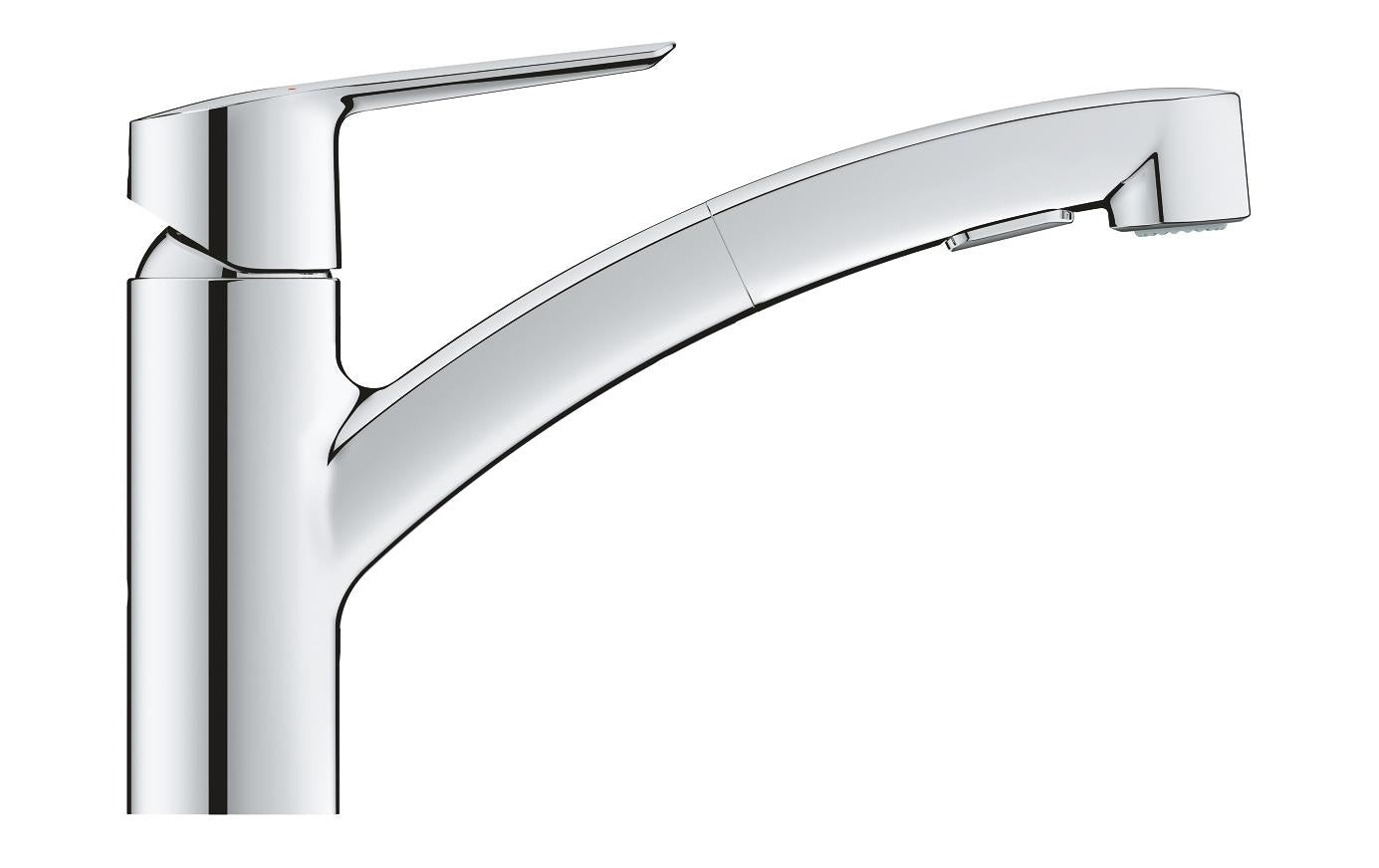 GROHE Start Badebatterie – Einhebelmischer, Messing, Standmontage, Chrom