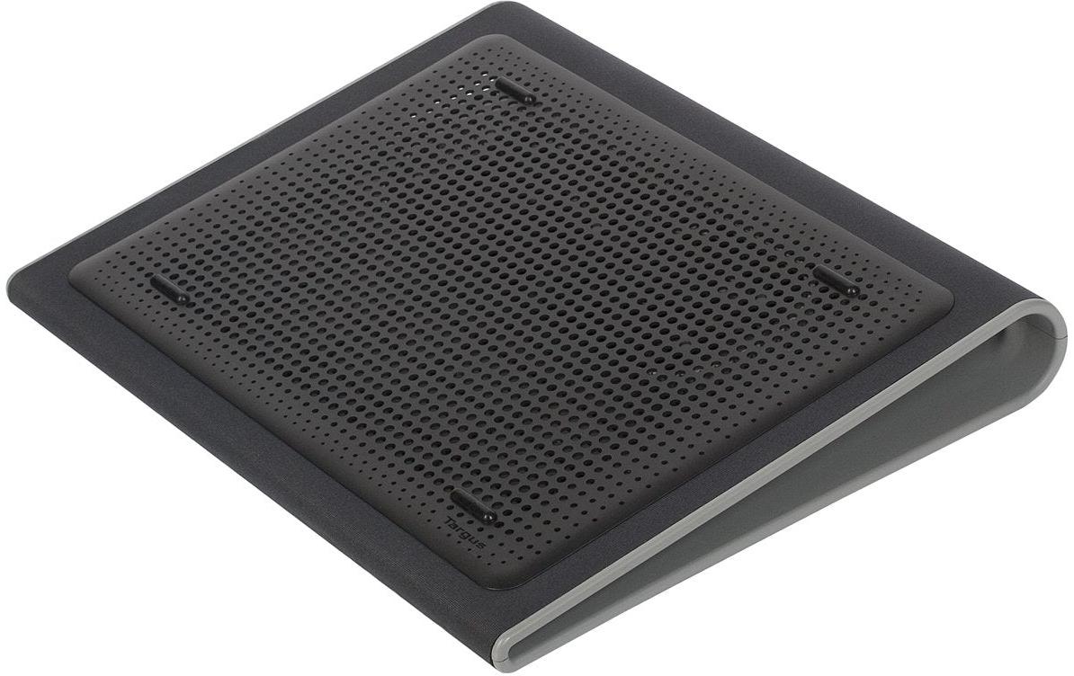 Targus Laptop-Ständer – für Notebooks 15–17", Neopren, 2 Lüfter – Schwarz/Grau