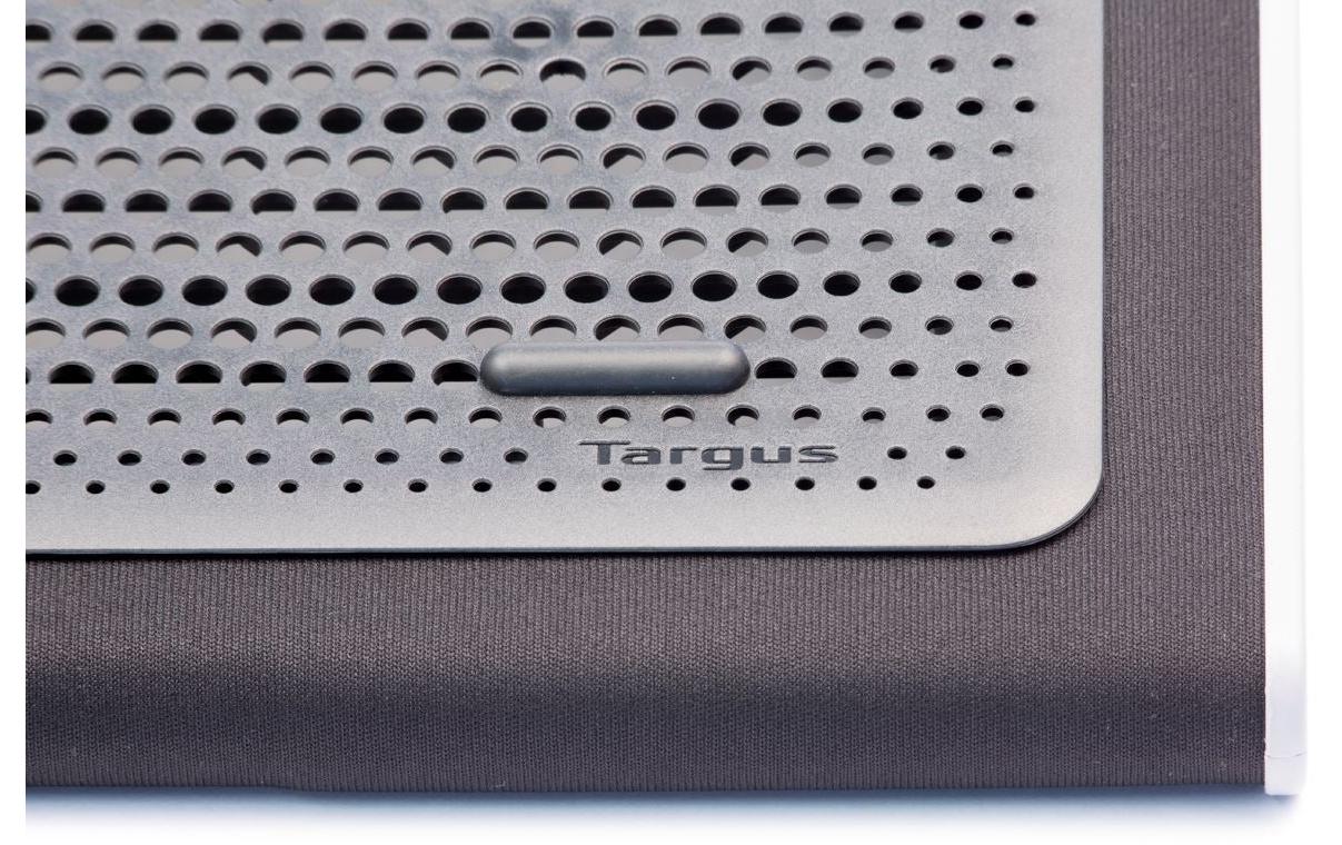 Targus Laptop-Ständer – für Notebooks 15–17", Neopren, 2 Lüfter – Schwarz/Grau