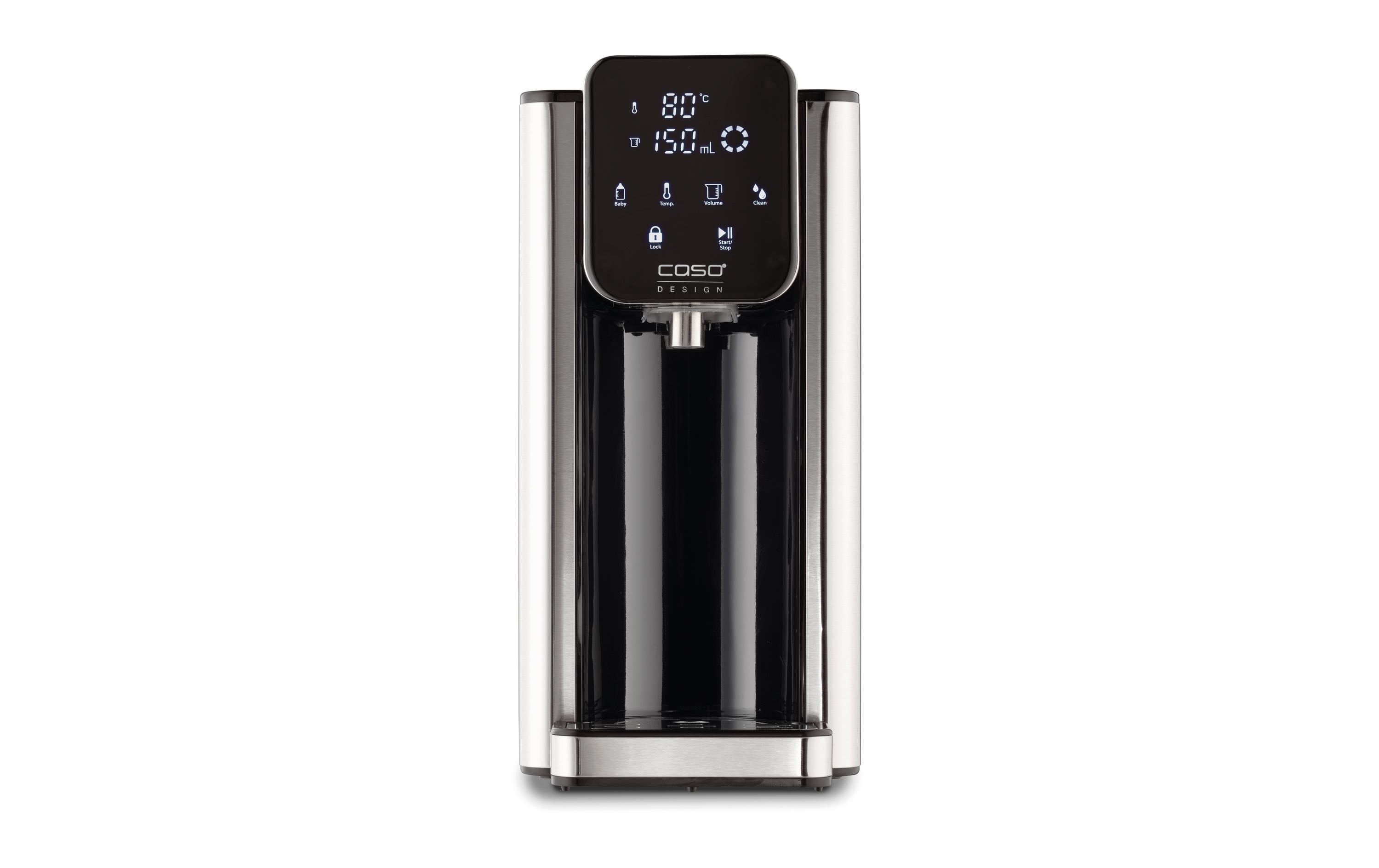 Caso Heisswasserspender – 2,7 l, bis 100 °C, Digitaldisplay, Edelstahl, HW660 731.1859.00