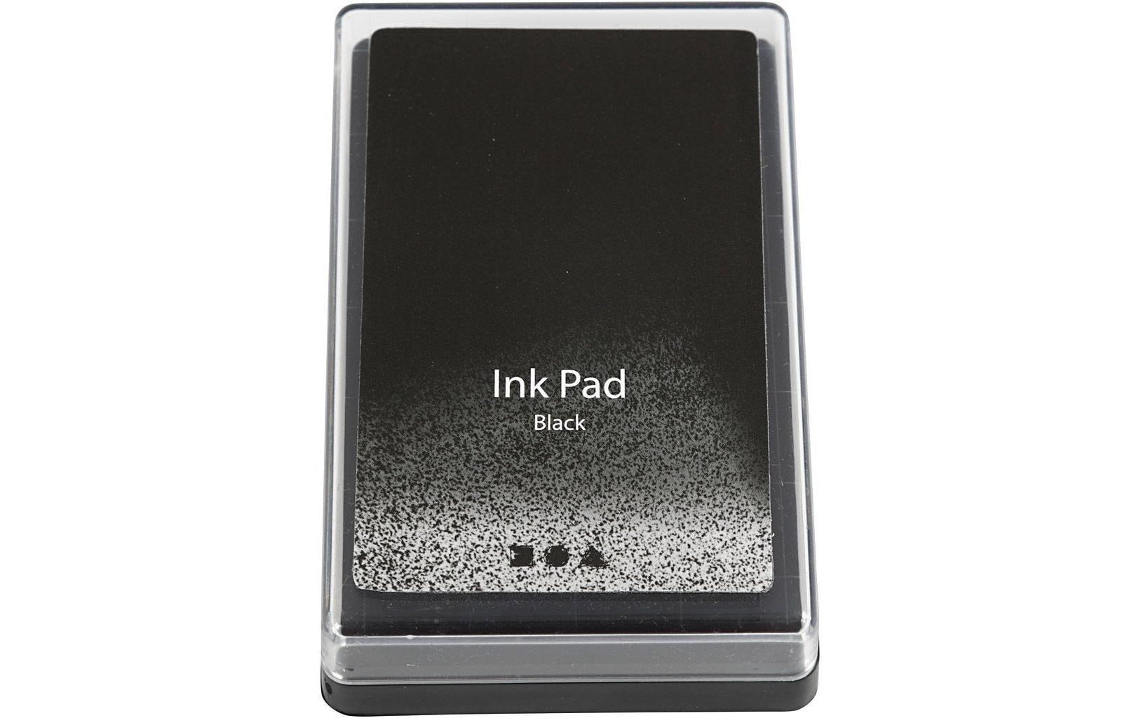 Creativ Company Stempelkissen – 90 × 60 × 20 mm – Schwarz – 1 Stück