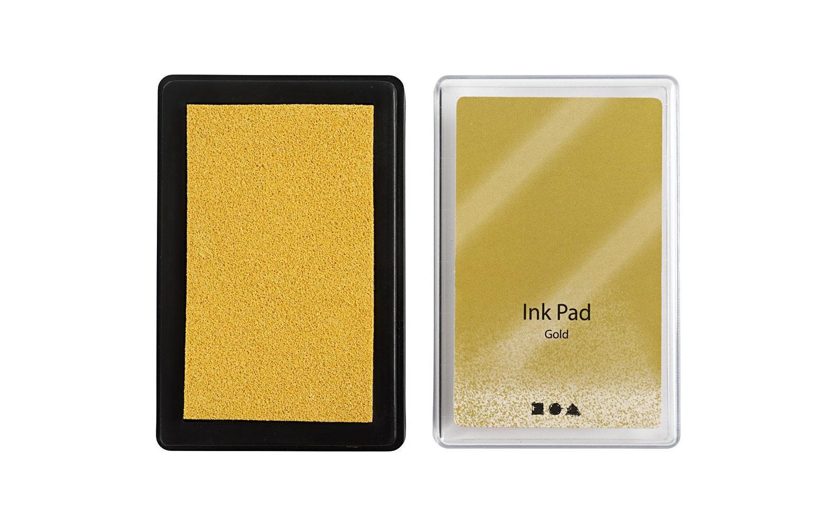 Creativ Company Stempelkissen – 90 × 60 × 20 mm – Gold – 1 Stück