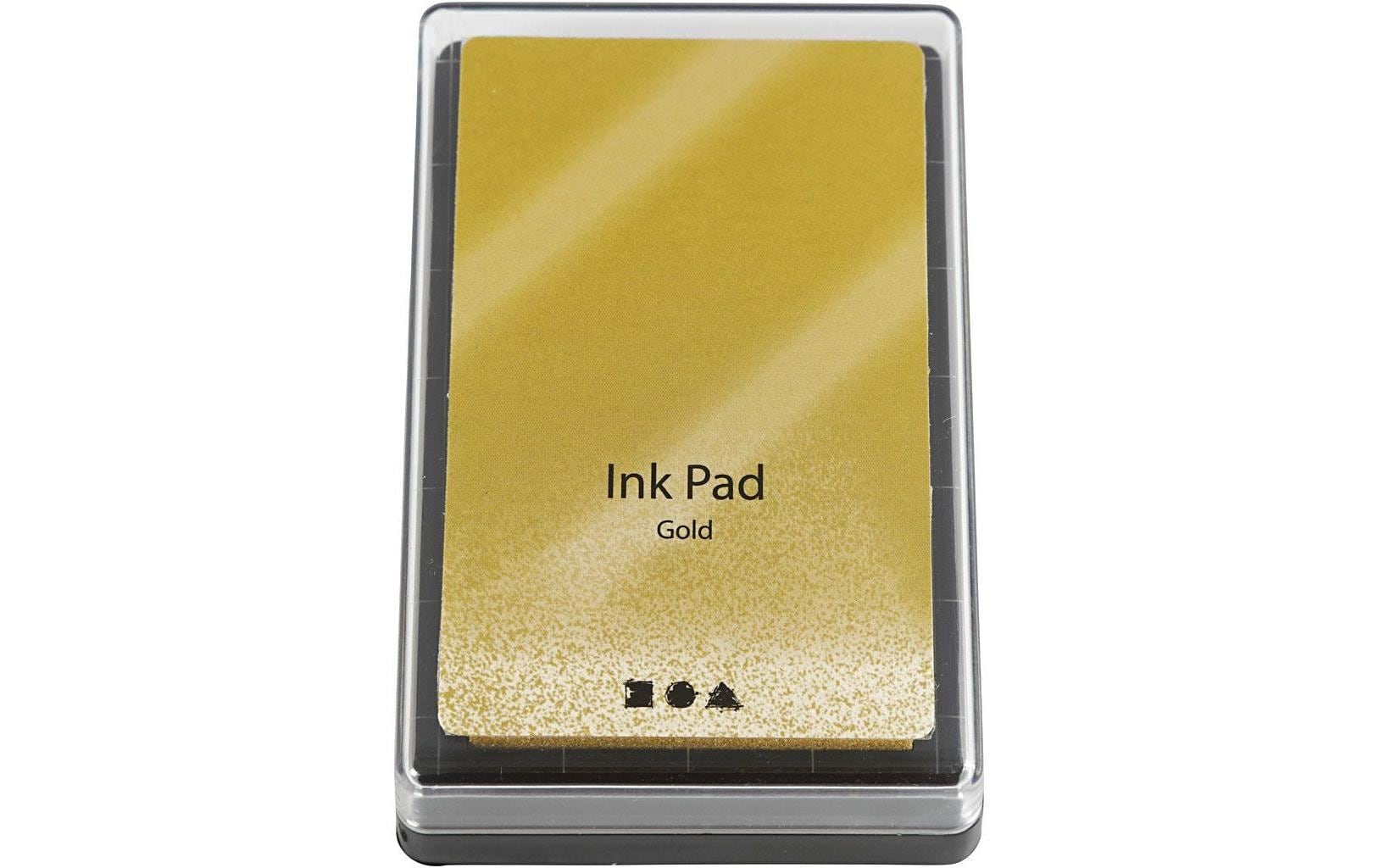 Creativ Company Stempelkissen – 90 × 60 × 20 mm – Gold – 1 Stück