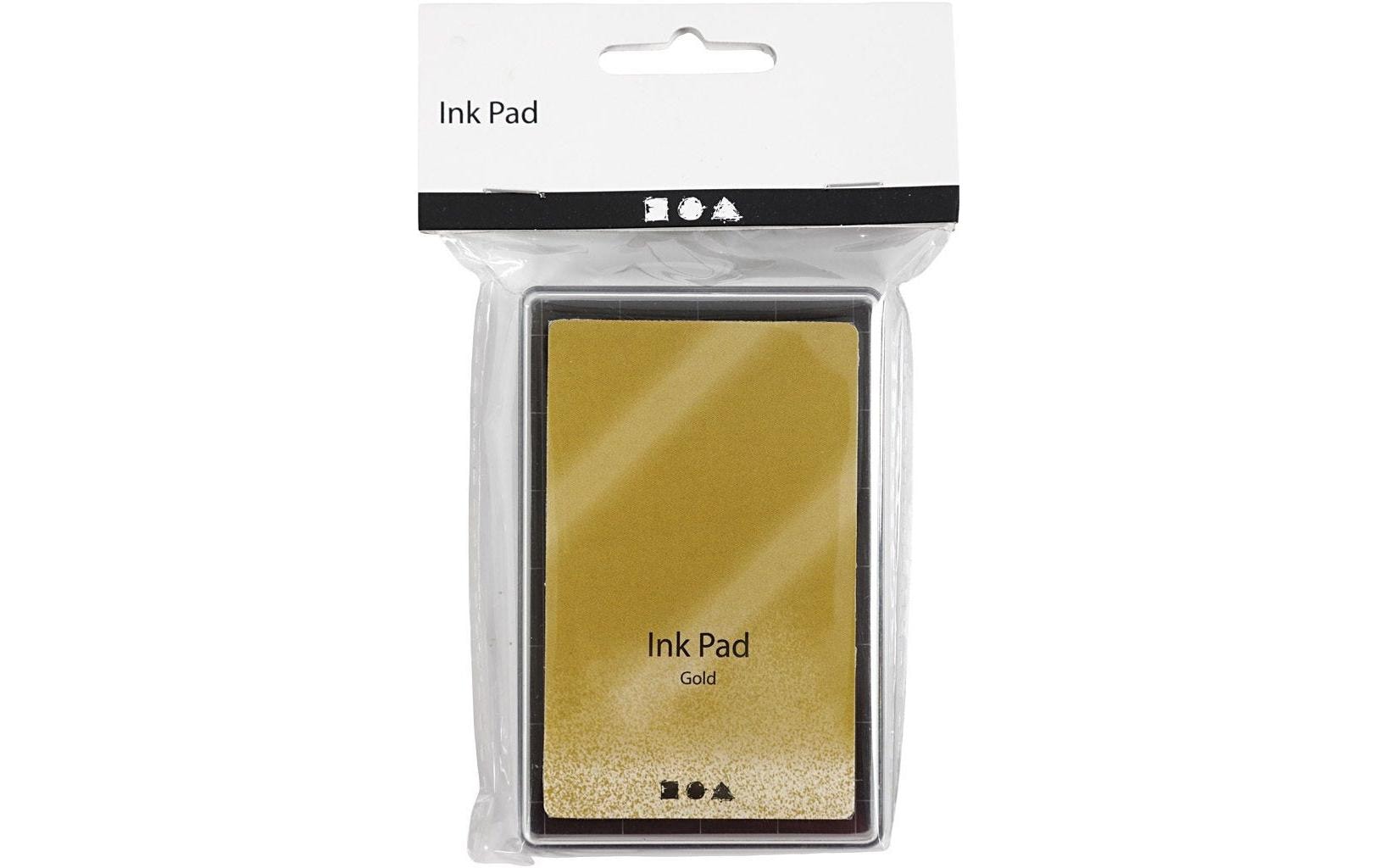 Creativ Company Stempelkissen – 90 × 60 × 20 mm – Gold – 1 Stück