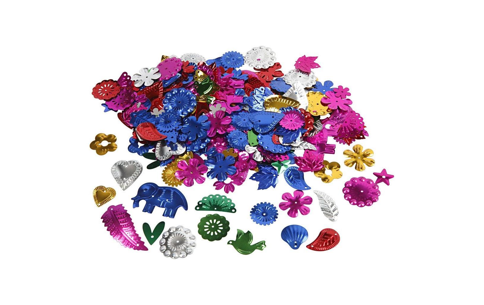 Creativ Company Pailetten – Ø 4,5 cm, Mehrfarbig