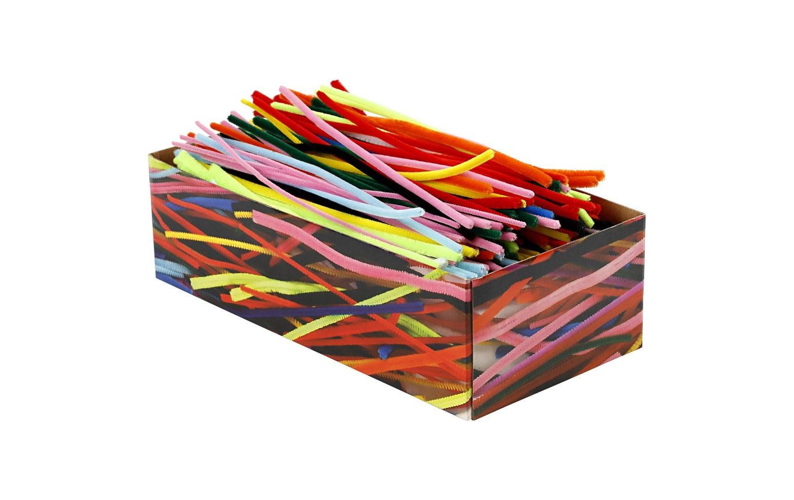 Creativ Company Chenilledraht, Nylon, Mehrfarbig, Ø 6 mm × 30 cm, 700 Stk.
