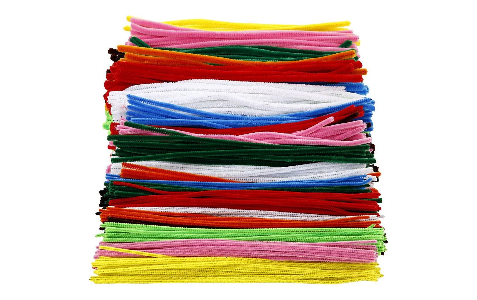 Creativ Company Chenilledraht, Nylon, Mehrfarbig, Ø 6 mm × 30 cm, 700 Stk.