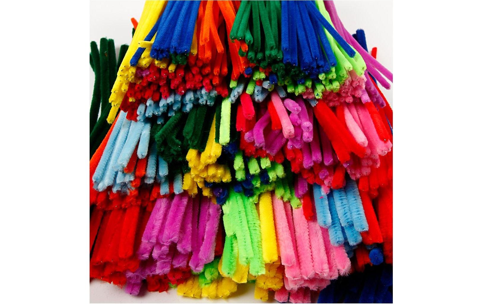 Creativ Company Chenilledraht, Nylon, Mehrfarbig, Ø 6 mm × 30 cm, 700 Stk.