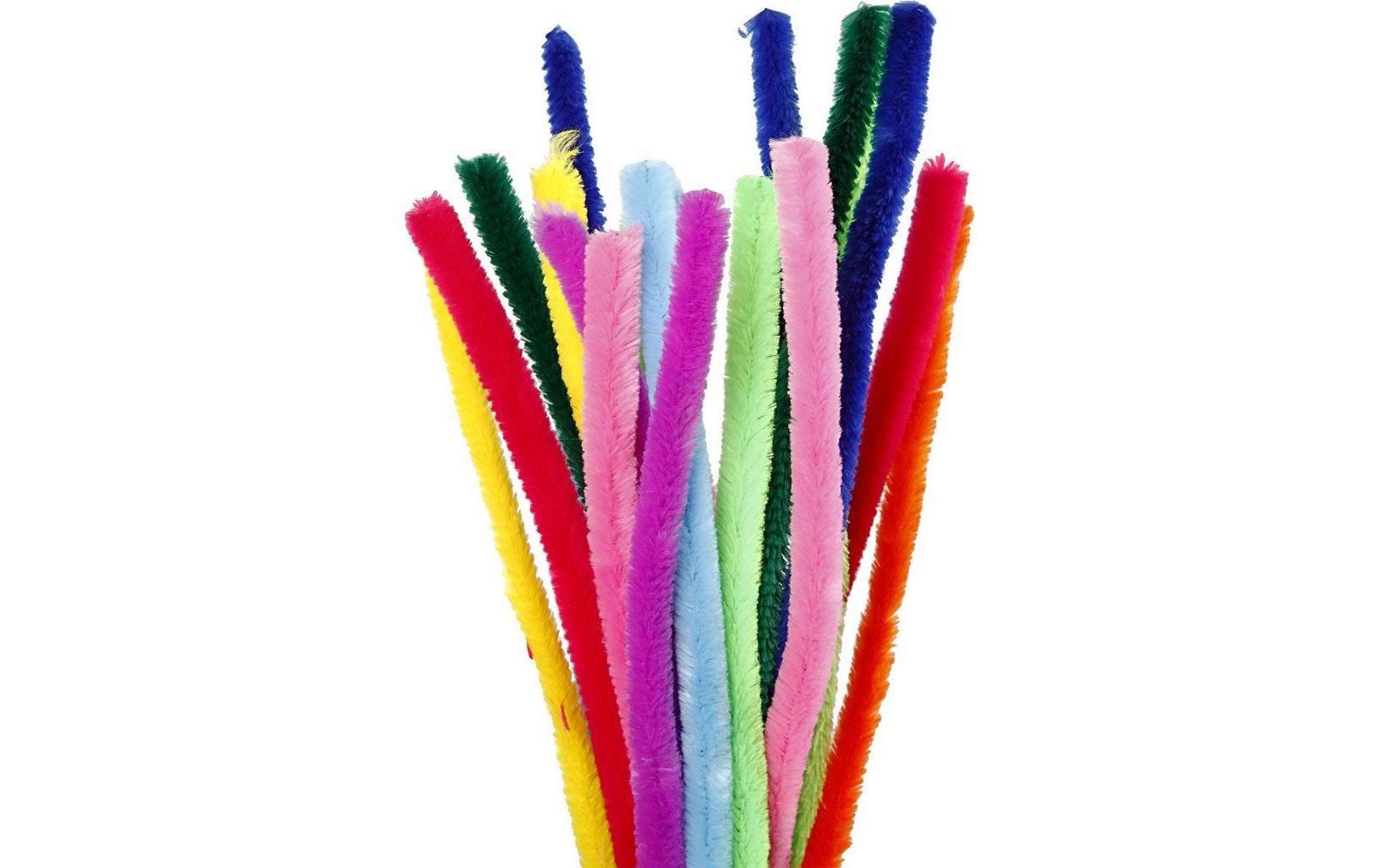 Creativ Company Chenilledraht, Nylon, Mehrfarbig, Ø 15 mm × 30 cm, 200 Stk.