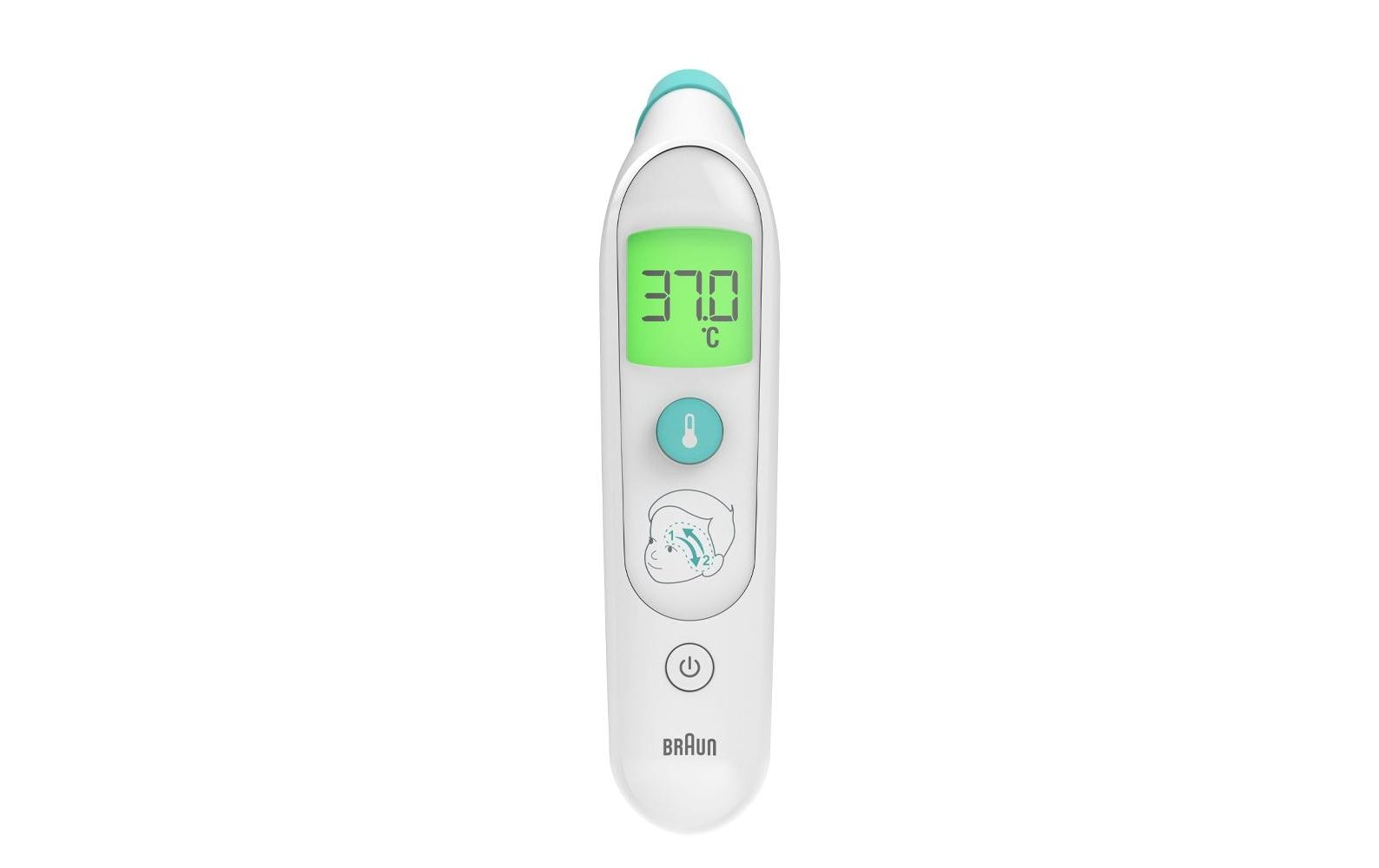 Braun Fieberthermometer TempleSwipe BST200WE – Stirn, kontaktlos, für Babys
