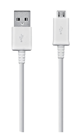 Samsung Kabel – USB-A auf Micro-USB 1 m, Weiss – für Micro-USB Geräte