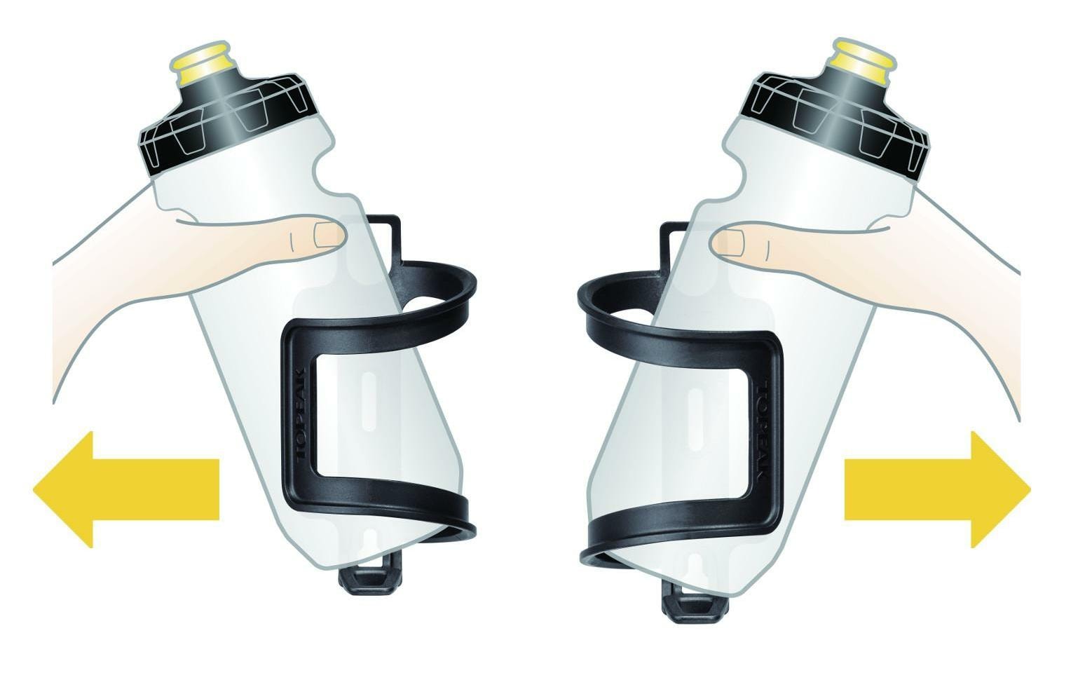 Topeak Flaschenhalter – beidseitig einsetzbar – 147×73×83 mm – schwarz – Polymer – 1 Stk.