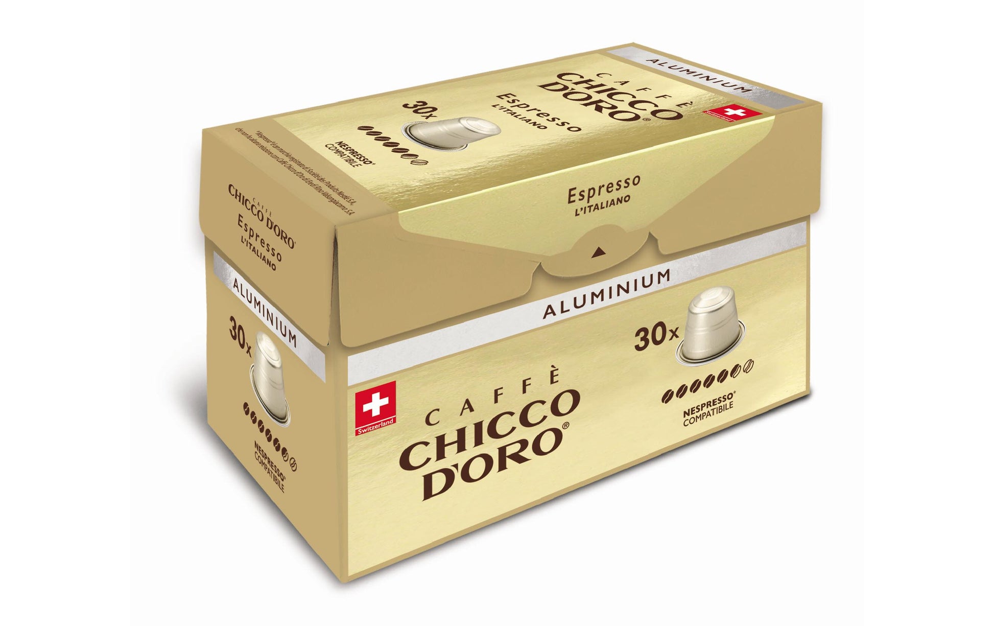Chicco d'Oro Kapseln für Nespresso – Café Crème, 30 Kapseln