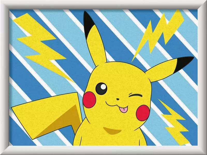 Ravensburger CreArt – Malen-nach-Zahlen-Set – Cheeky Pikachu – 1-teilig, 9 Farben – ab 9 Jahren