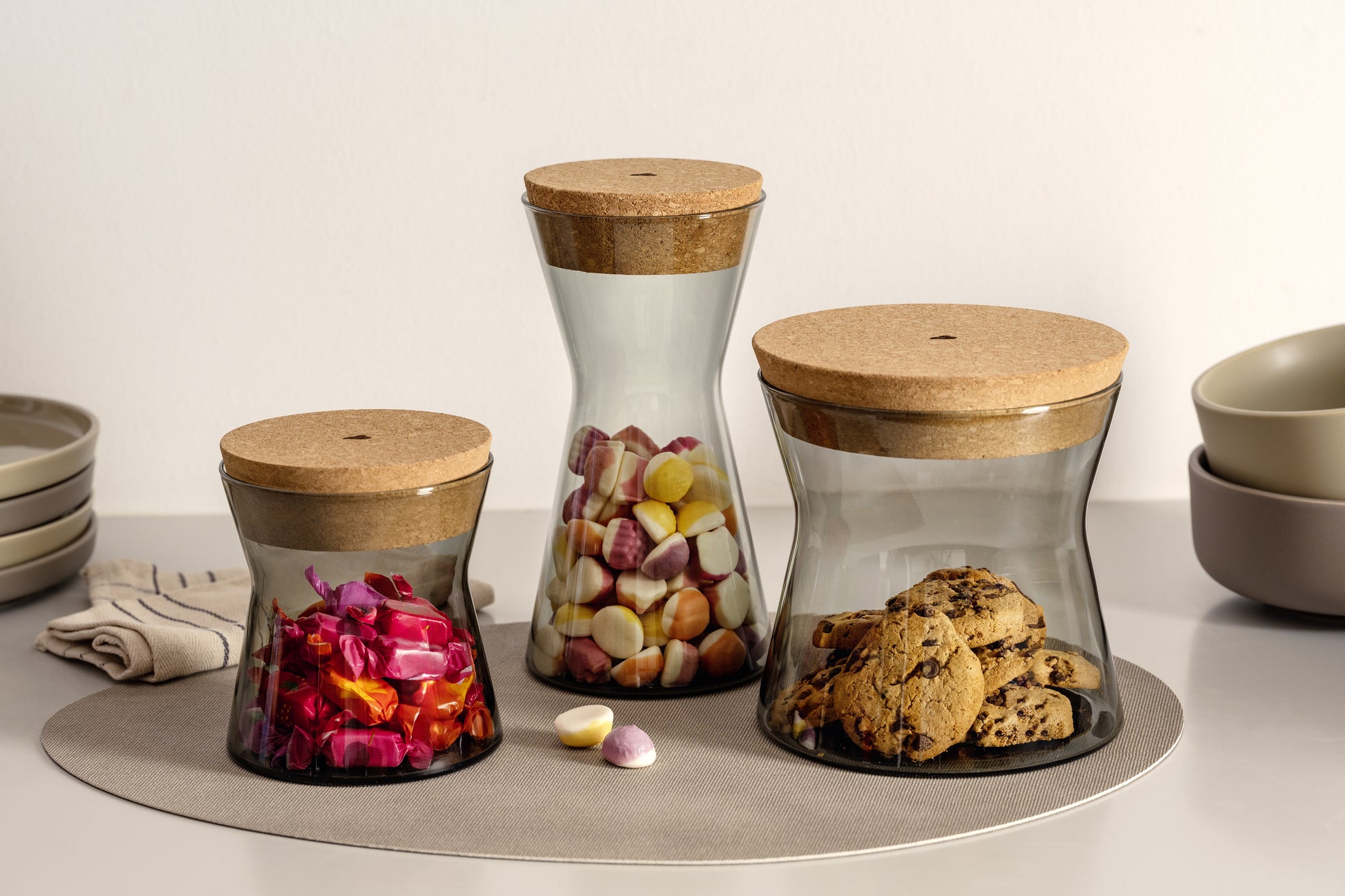 LEONARDO FORMA X – Vorratsdose 1,1 l, Ø 11 × 23 cm, Glas (Borosilikat)