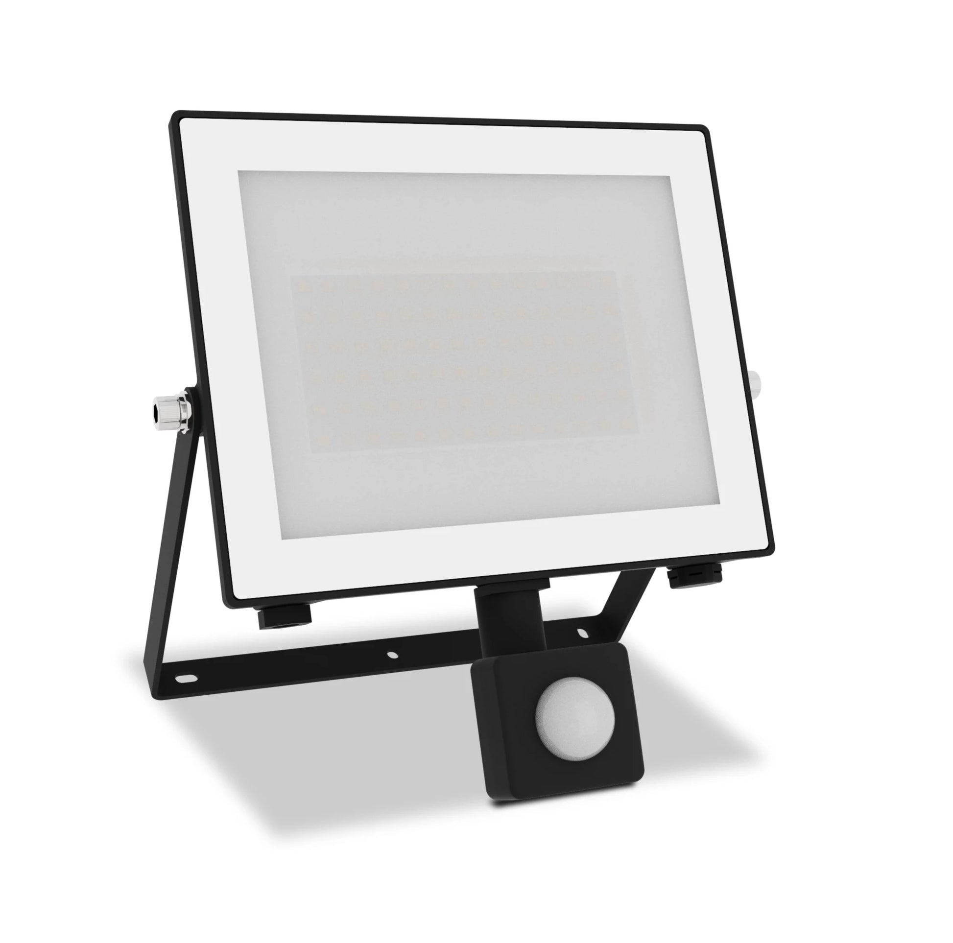 Philips by Signify Philips Aussenwandleuchte – Kaltweiss, 5000 K, IP65, Netzbetrieb, mit Bewegungsmelder, Schwarz, Aluminium
