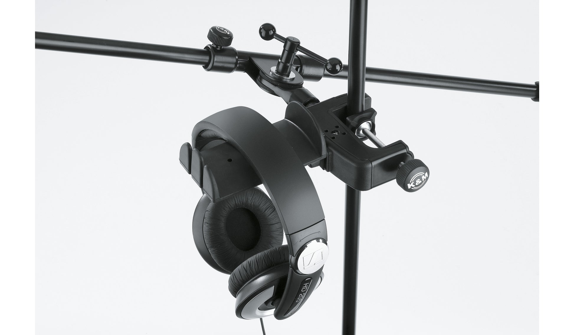 König & Meyer 16085 – Headset-Ständer – Tischklemme, gummiummantelt – schwarz