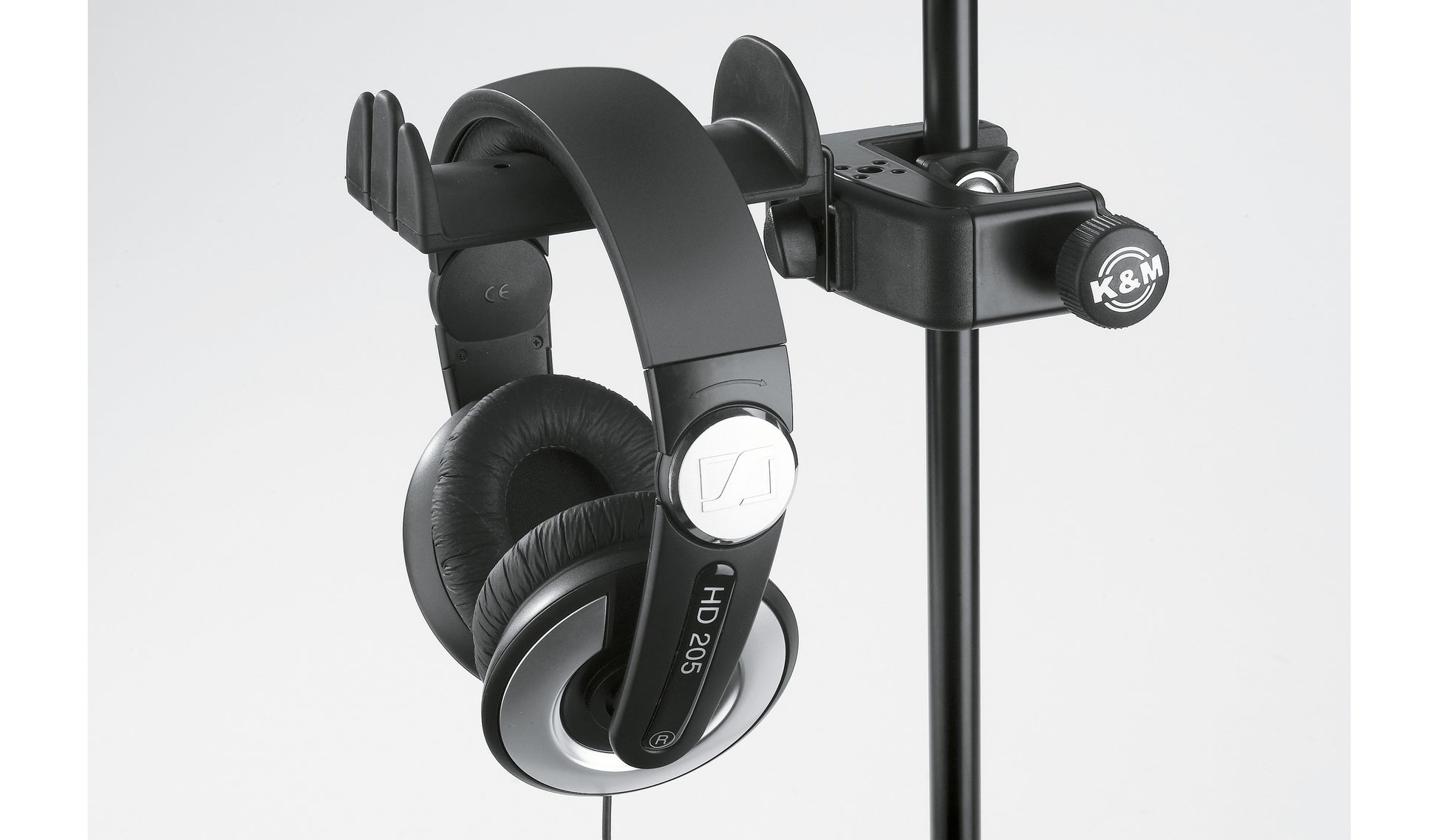 König & Meyer 16085 – Headset-Ständer – Tischklemme, gummiummantelt – schwarz