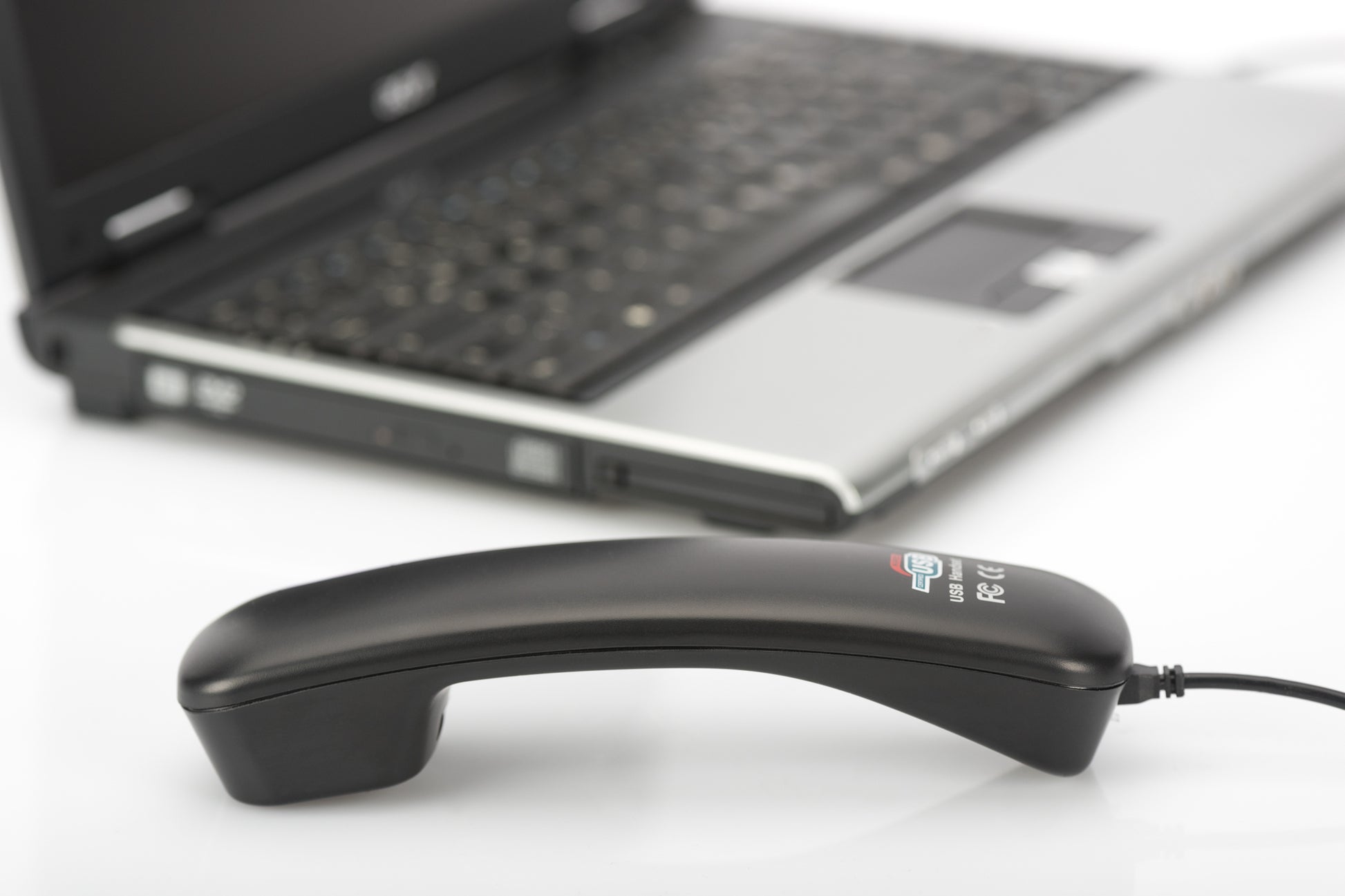 Digitus SKYPE USB Telefonhörer .IN – USB-Telefonhörer für PC, Schwarz