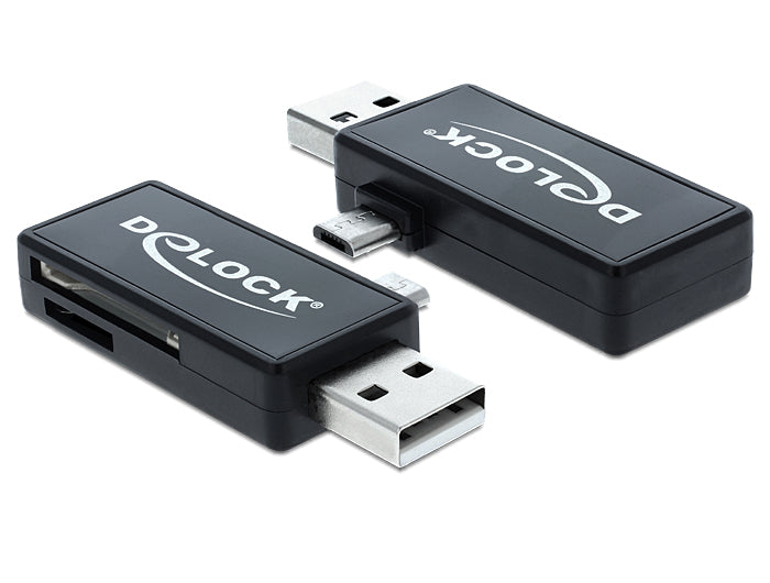 DeLOCK 91731 – Kartenleser – Micro-USB 2.0 (OTG), Schwarz