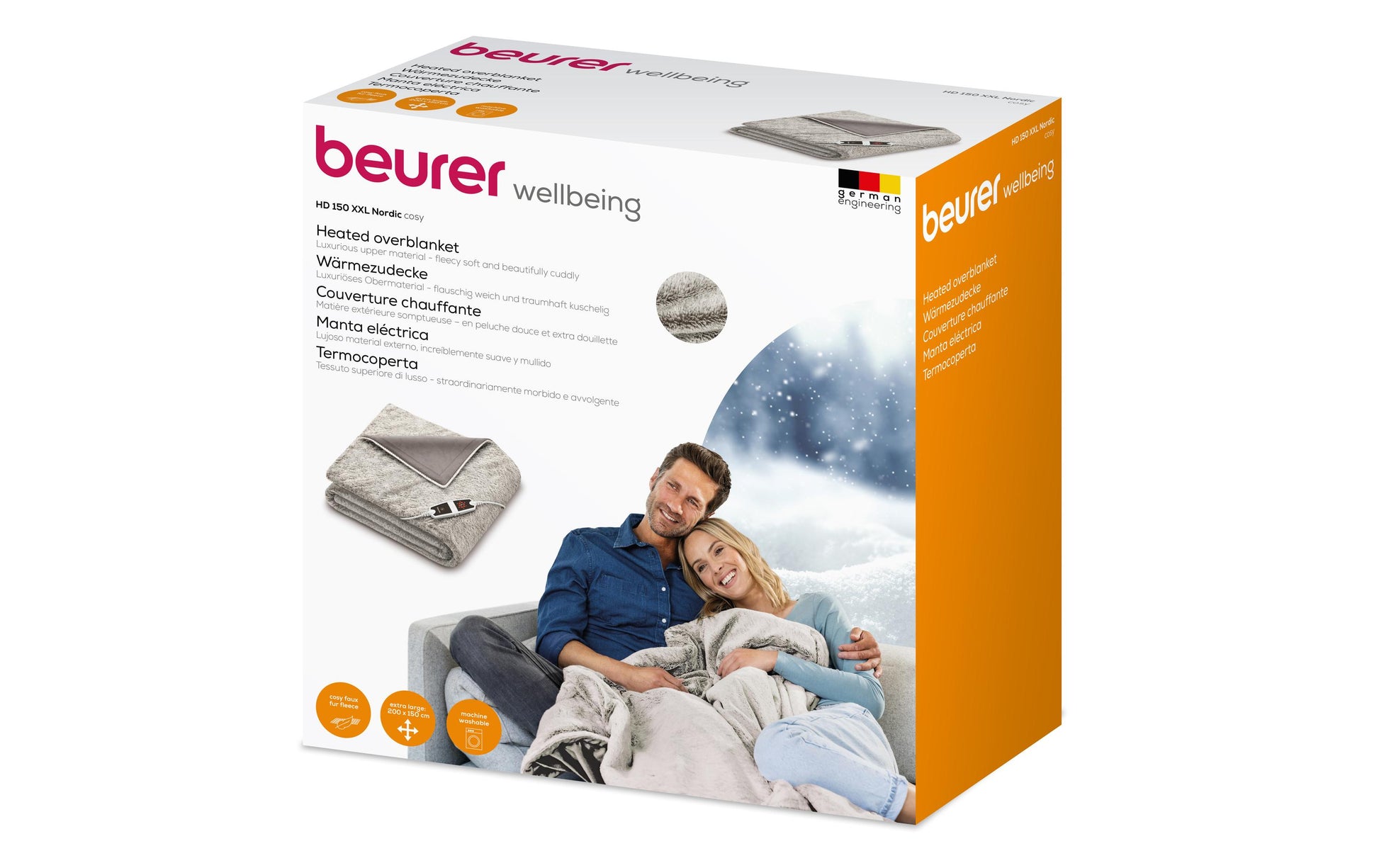 Beurer HD150 XXL Wohndecke – Mikrofaser – 150 × 200 cm – OEKO-TEX Standard 100
