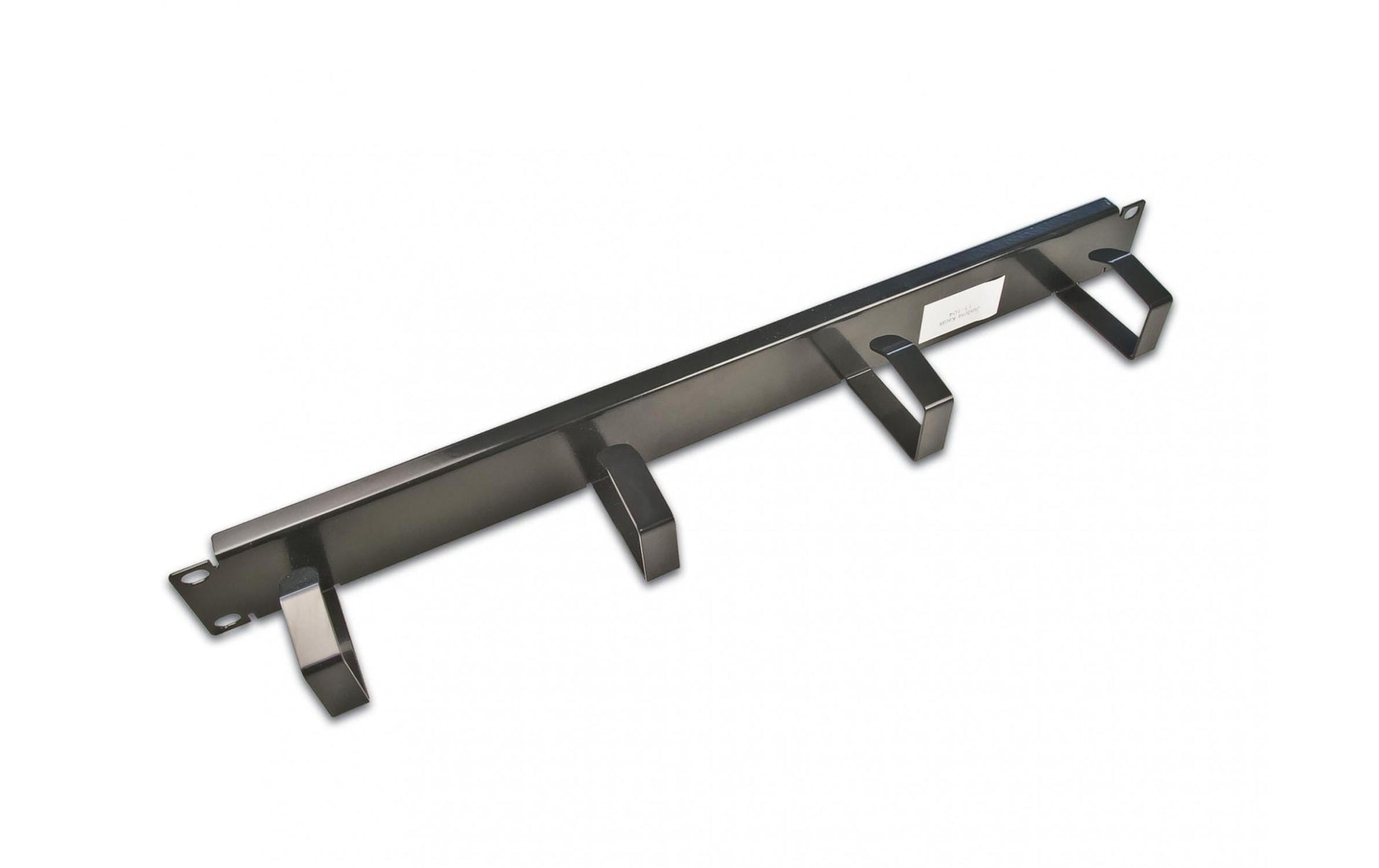 Wirewin Kabelführungspanel 19" – 1 HE – 4 Ringe – Schwarz – Metall