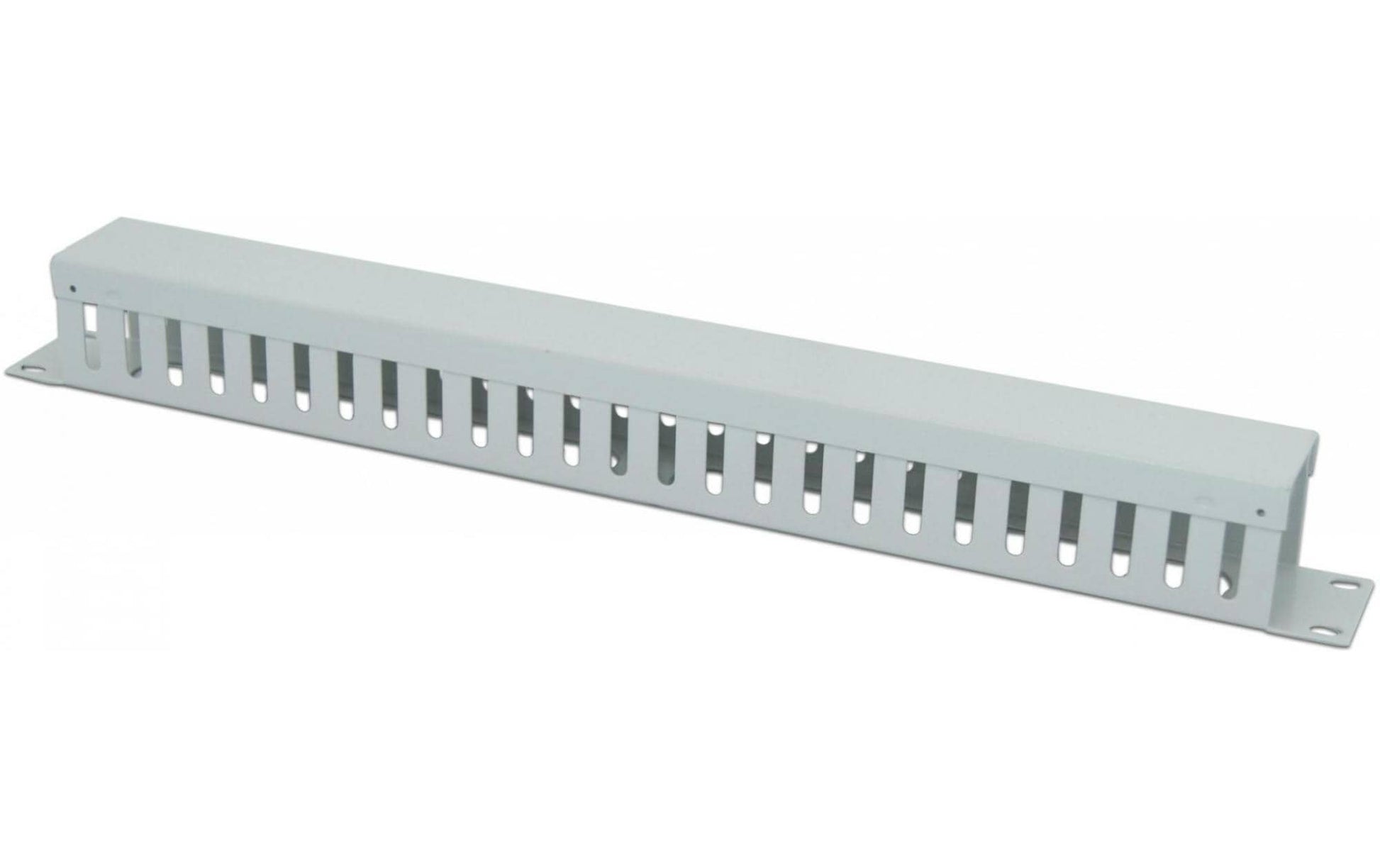 Wirewin Kabelführungspanel 1HE – Stahl, Grau, Abgedeckt, 1er-Pack, für 19"-Rack