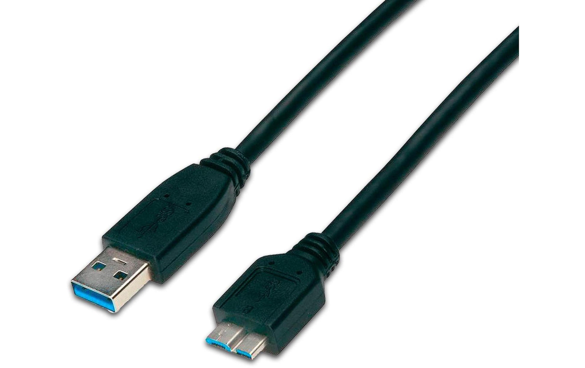 Wirewin USB-A auf Micro-USB-B Kabel – USB 3.2 Gen 1 (5 Gbit/s) – 0,5 m – Schwarz