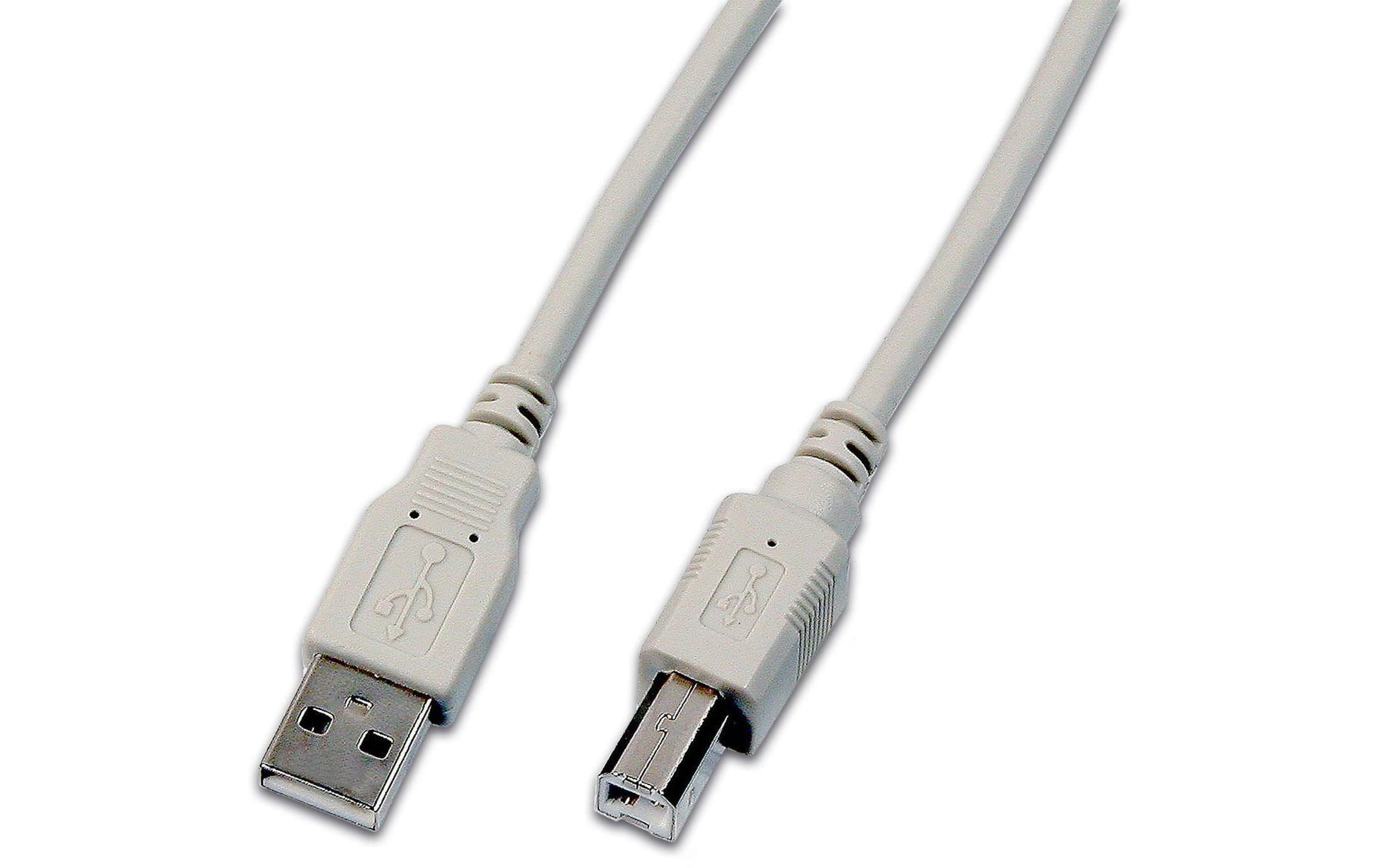 Wirewin USB-Kabel – USB-A auf USB-B – USB 2.0 (480 Mbit/s) – 1 m – Grau