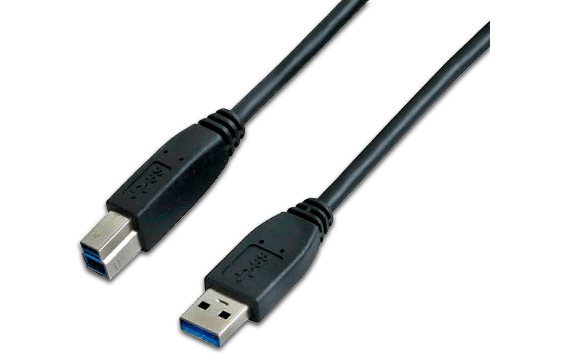 Wirewin USB-A auf USB-B Kabel – USB 3.2 Gen 1 (5 Gbit/s) – 5 m – Schwarz