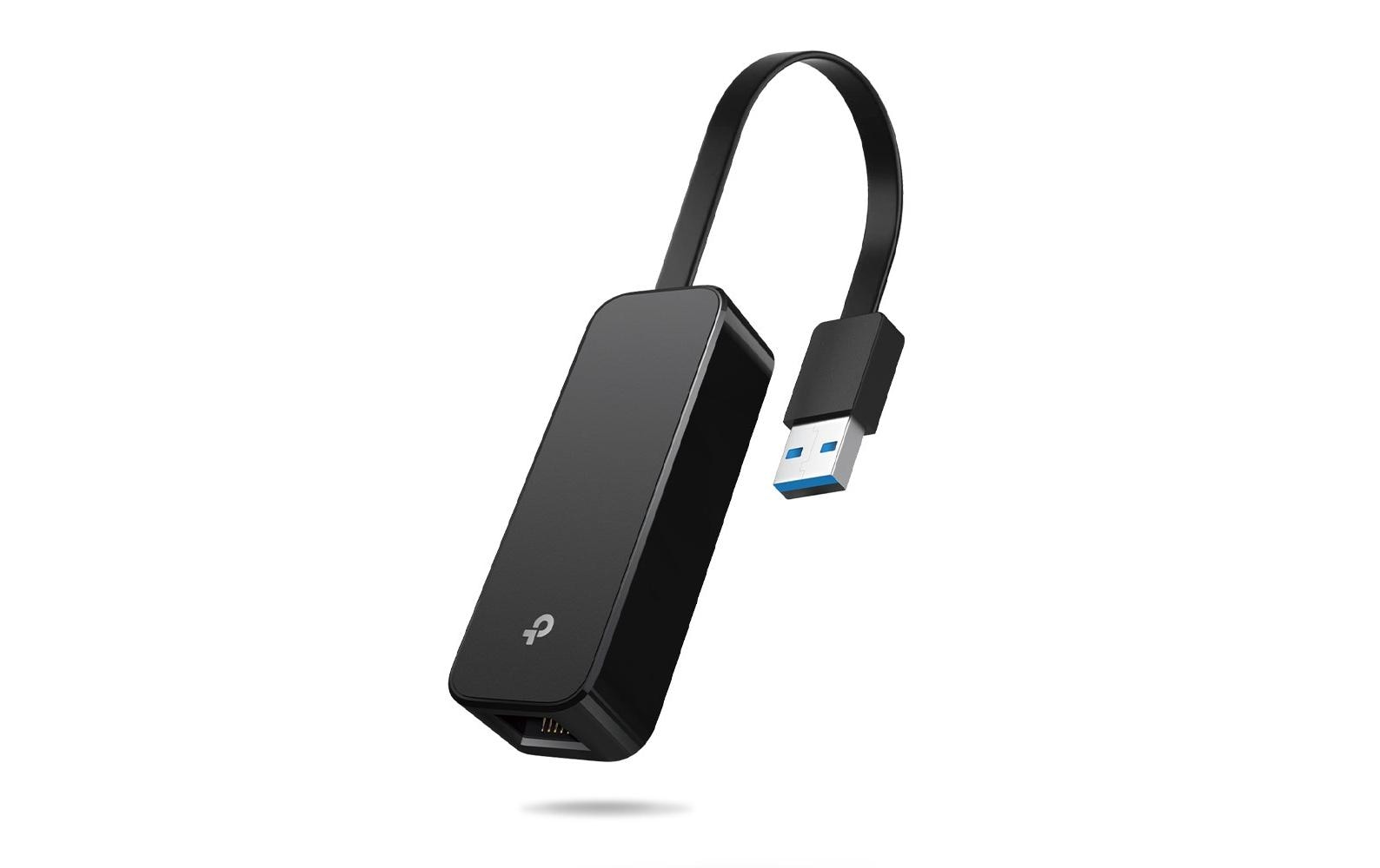 TP-Link Netzwerkadapter USB-A zu RJ-45 – 1 Gbit/s, USB 3.2 Gen 1 (5 Gbit/s), Plug & Play, Schwarz