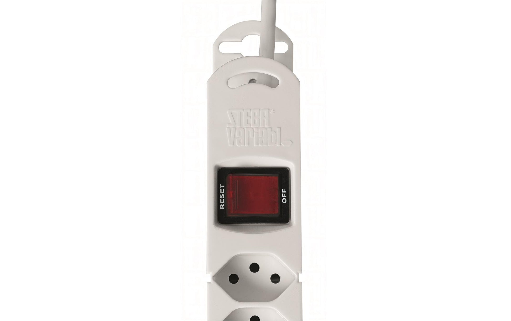 Steffen STEBA VARIABL – Steckdosenleiste, 8× T13, mit Schalter, 3 m, Stecker T12, IP20