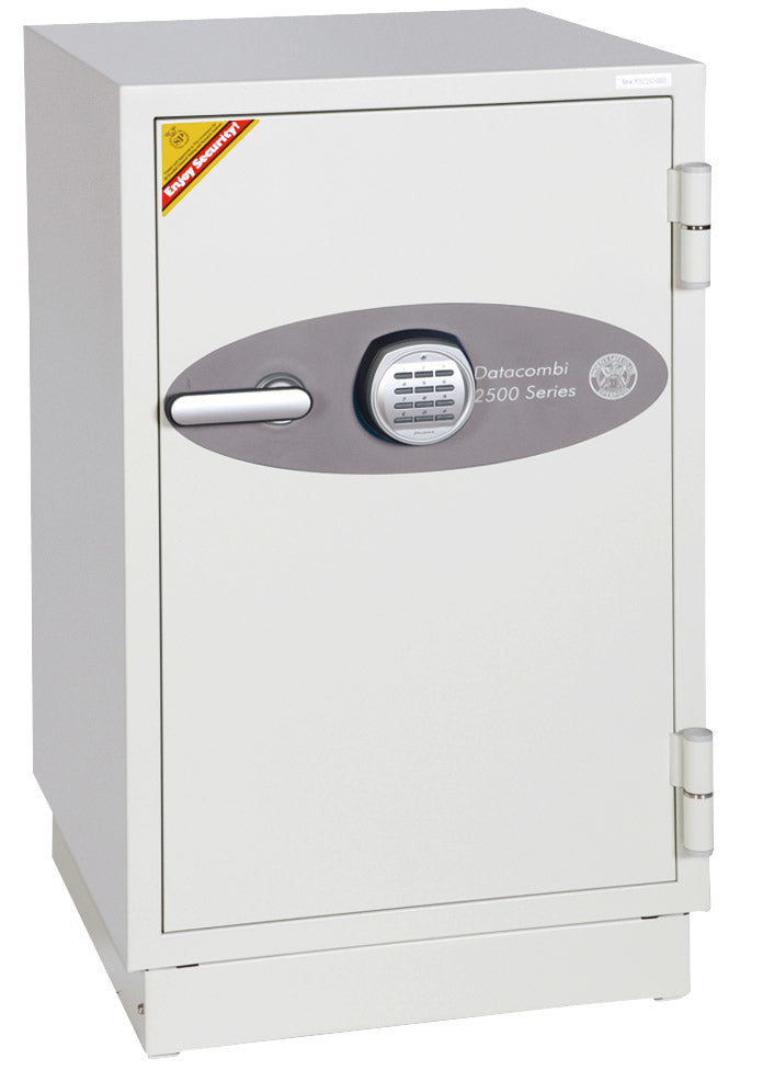 Phoenix Safe Co. Phoenix Tresor Datacombi DS2502E – Elektronikschloss – 84 l – Feuerschutz 90 min – Weiss