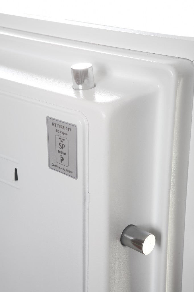 Phoenix Safe Co. Feuerschutzbox DATACOMBI DS2501E – Elektronikschloss – 63 l – Feuerschutz 90 min – Weiss