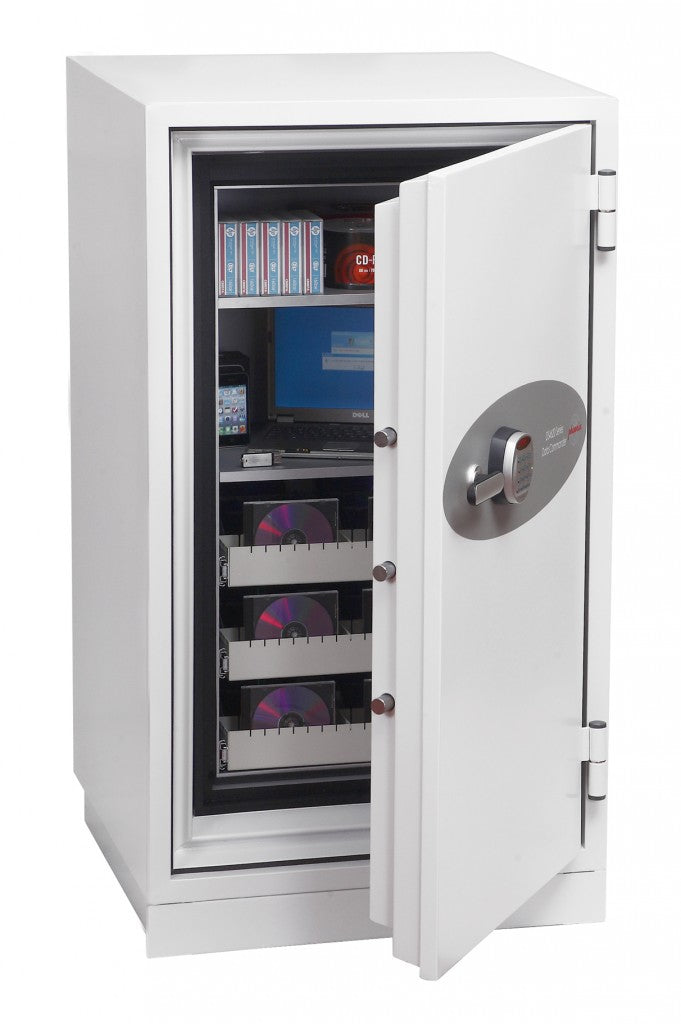 Phoenix Safe Co. Phoenix Feuerschutzbox DS4621E – Elektronikschloss – 143 l – Feuerschutz 120 min – Weiss