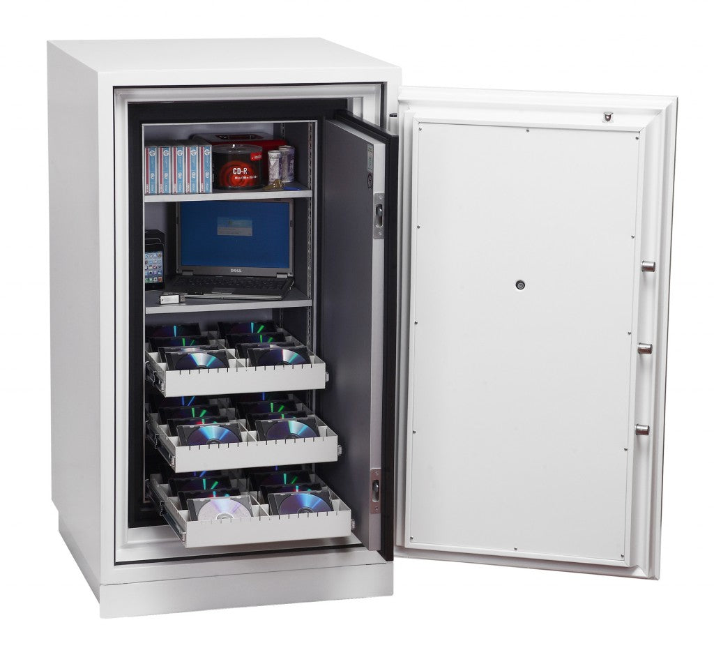 Phoenix Safe Co. Phoenix Feuerschutzbox DS4621E – Elektronikschloss – 143 l – Feuerschutz 120 min – Weiss