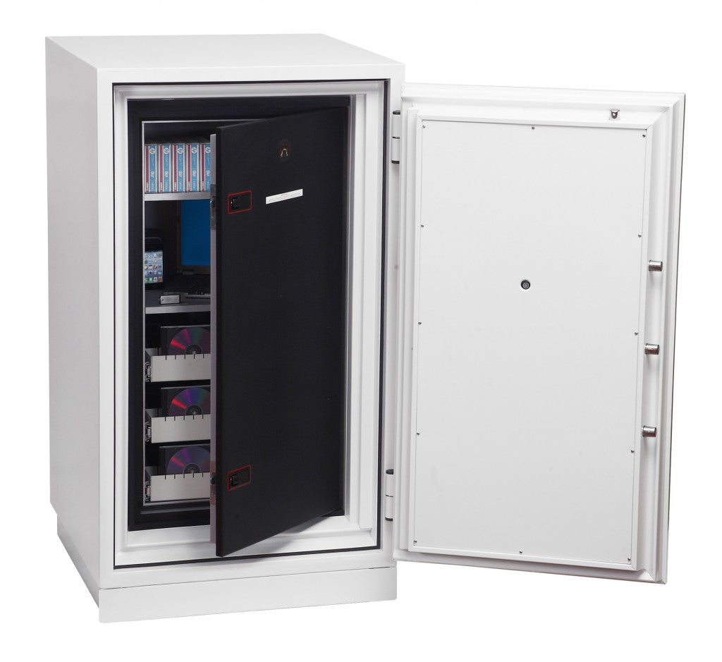 Phoenix Safe Co. Phoenix Feuerschutzbox DS4621E – Elektronikschloss – 143 l – Feuerschutz 120 min – Weiss