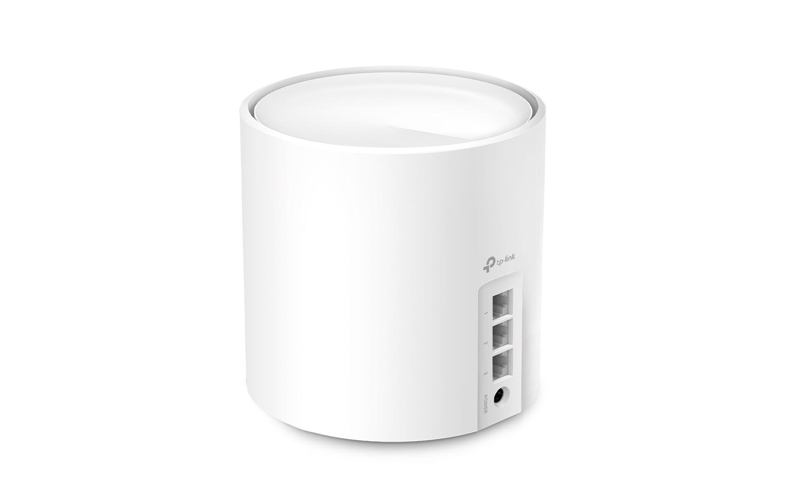 TP-Link AX3000 Mesh-Set (3er) – Wi-Fi 6 (AX3000), Dual-Band (2,4/5 GHz), bis 2,976 Gbit/s, je 3× LAN