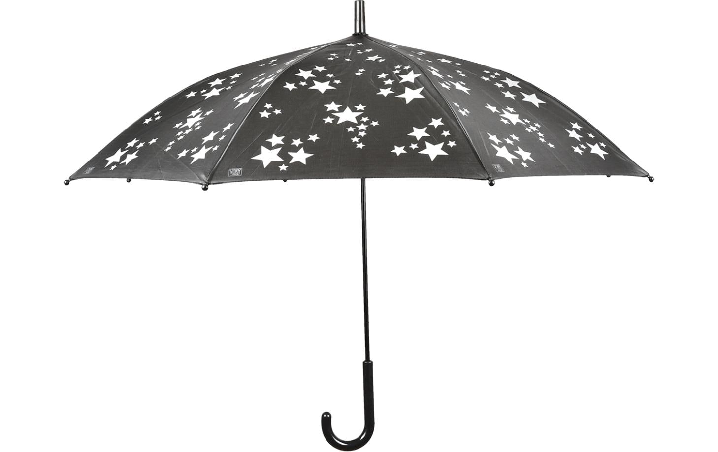 Esschert Design Stockschirm ReflektorSterne – Ø 87,5 cm, L 87,5 cm – weiss