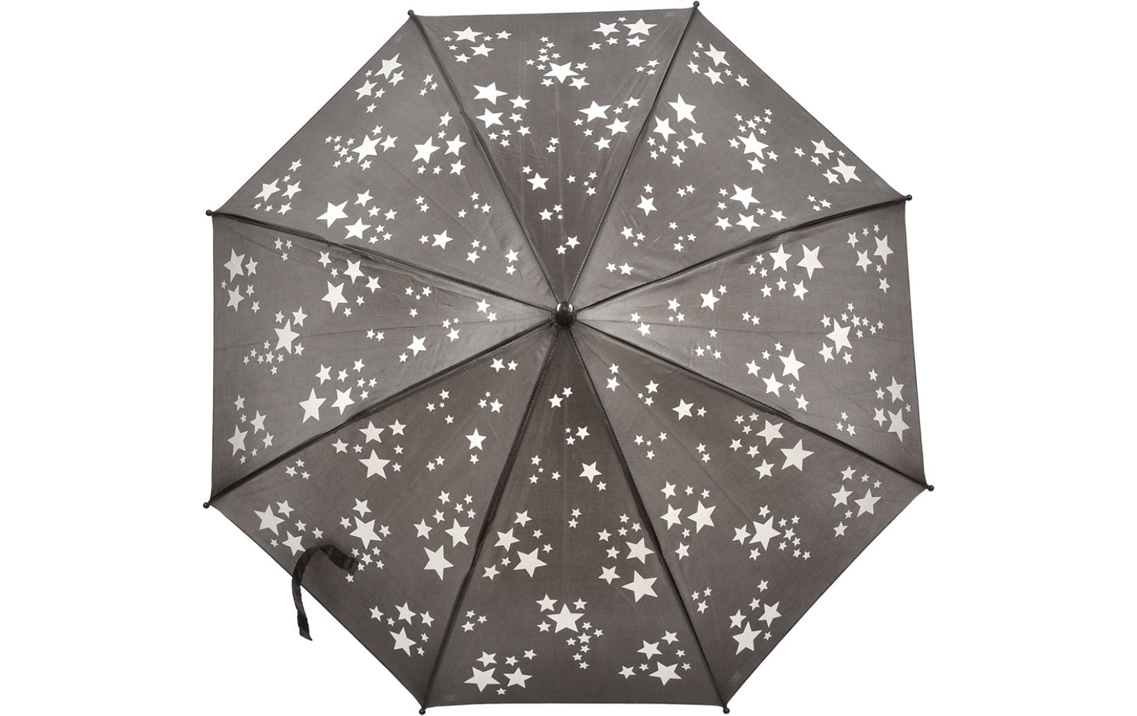 Esschert Design Stockschirm ReflektorSterne – Ø 87,5 cm, L 87,5 cm – weiss